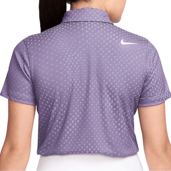 Nike Women's Tour Dri-FIT ADV Jacquard Golf Polo Lavender SZ L NWOT - Picture 2 of 8
